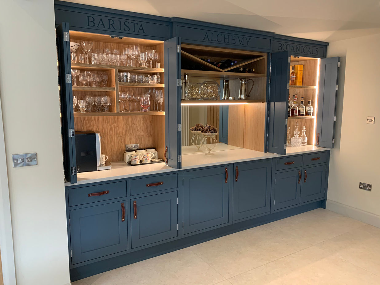 A modern bar design by Harrogate Homes