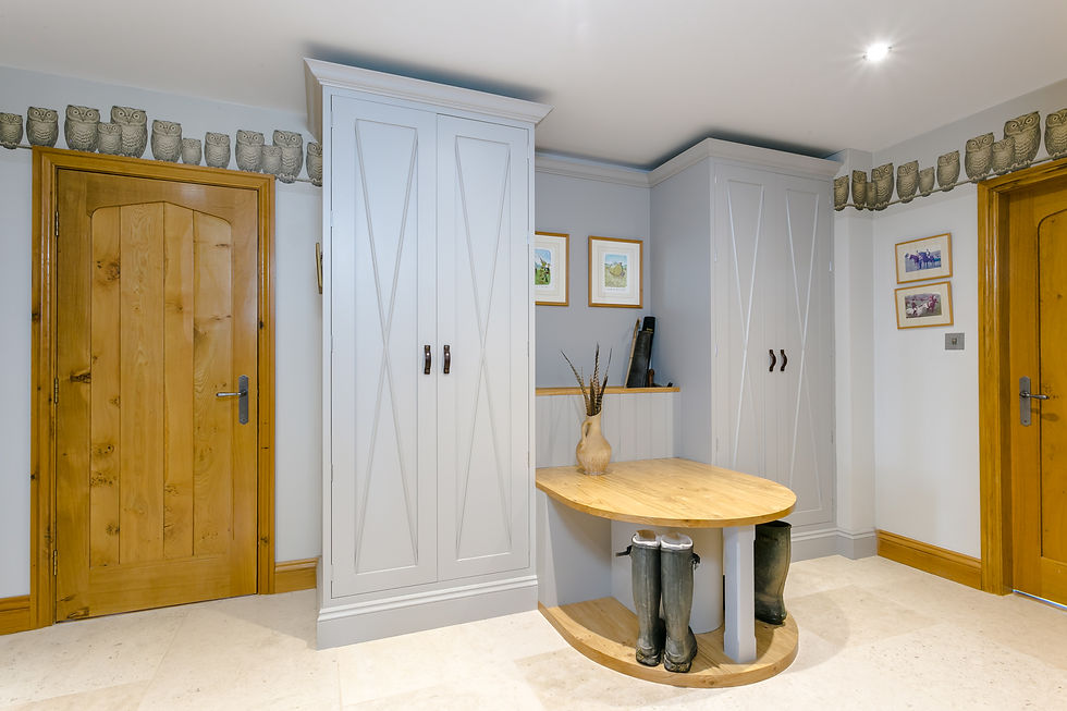 Classic cabinetry for a boot room