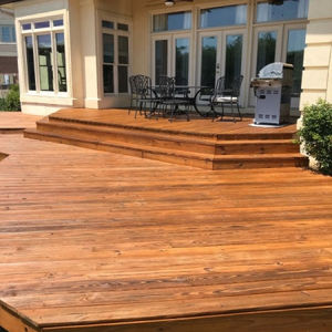 Wooden Decks with Outdoor Living Spaces