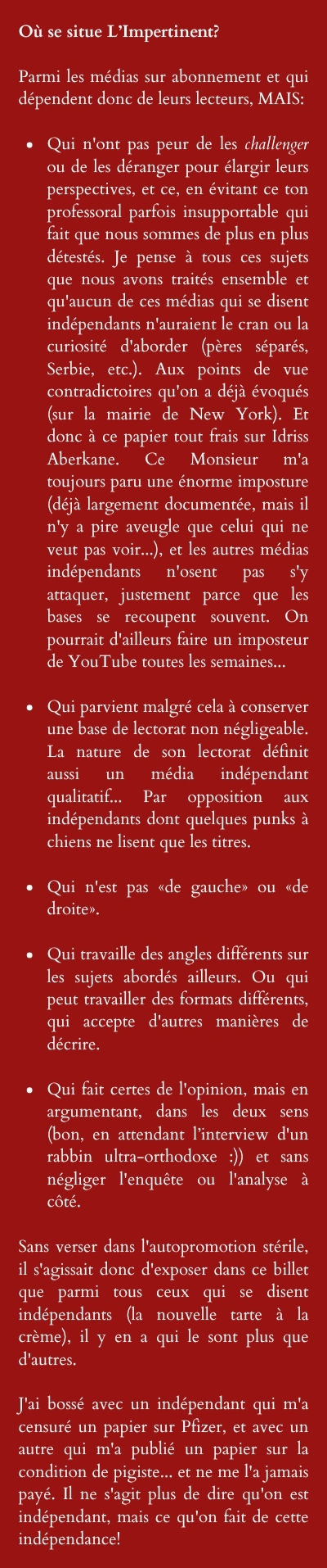médias indépendants