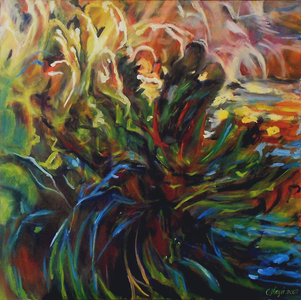 Carla Negri 2002 -Sorridono i colori della vita - olio su tela - 70x70.jpg