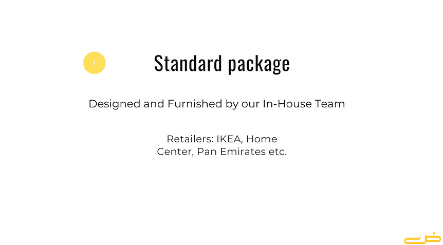 Standard Furnishing Package