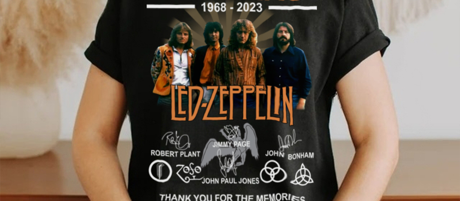 55 Years 1968 – 2023 Led Zeppelin Thank You For The Memories t shirt