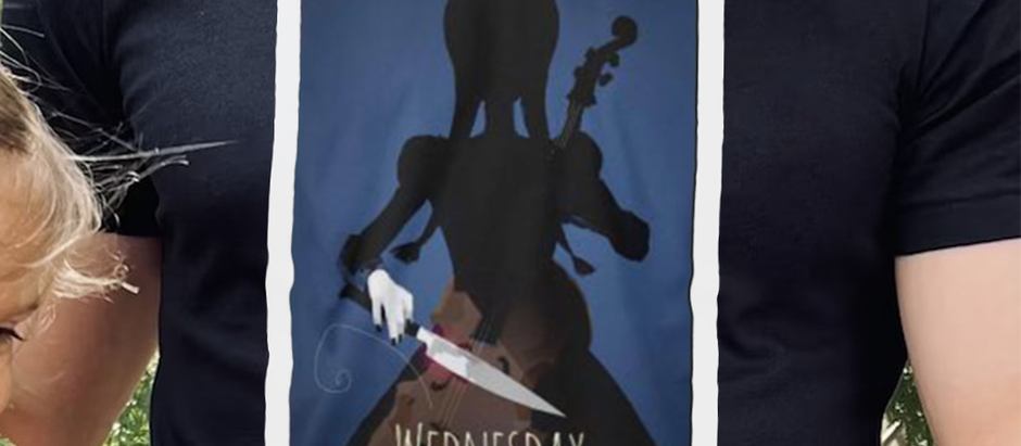 The Addam Wed Wednesday violin shirt