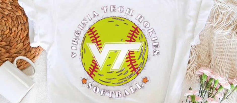 Men’s Maroon Virginia Tech Hokies Softball Seal T Shirt