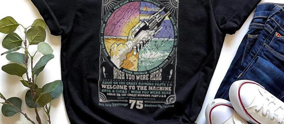 Pink Floyd Wish Hombre Camiseta Negro shirt