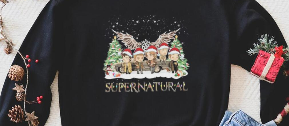 Santa Supernatural Light Snow Christmas Shirt
