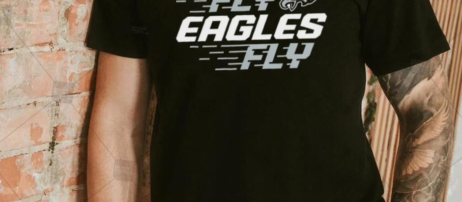 Philadelphia Eagles 2022 NFC Champions LVII Super Bowl team Slogan fly Eagles fly shirt