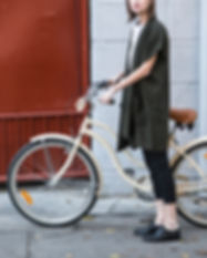 Woman with Bicycle