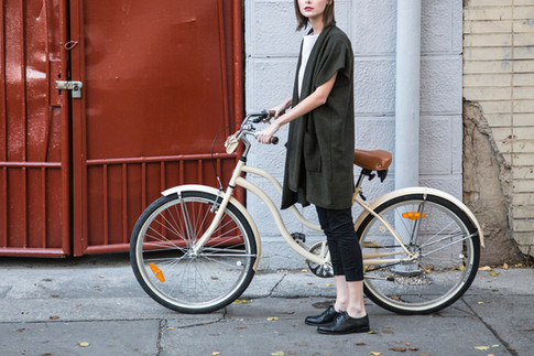 Woman with Bicycle