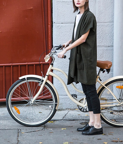 Woman with Bicycle