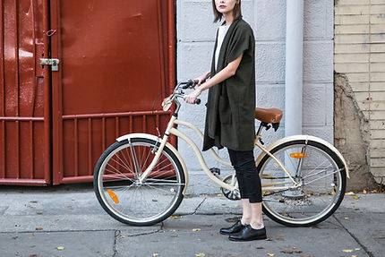 Woman with Bicycle