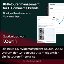 Die neue EU-Widerrufspflicht ab Juni 2026: Warum der „Widerrufsbutton“ eigentlich ein Retouren-Thema ist