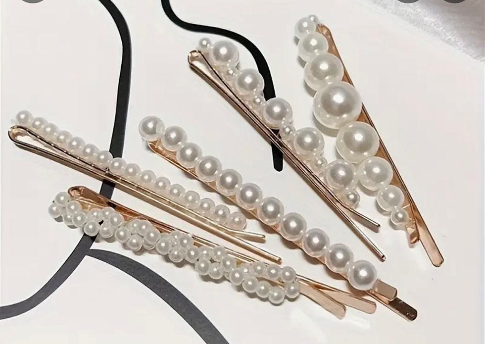 Thumbnail: Hair Pin - Gauri, Pearl Hair Accessory Collection 