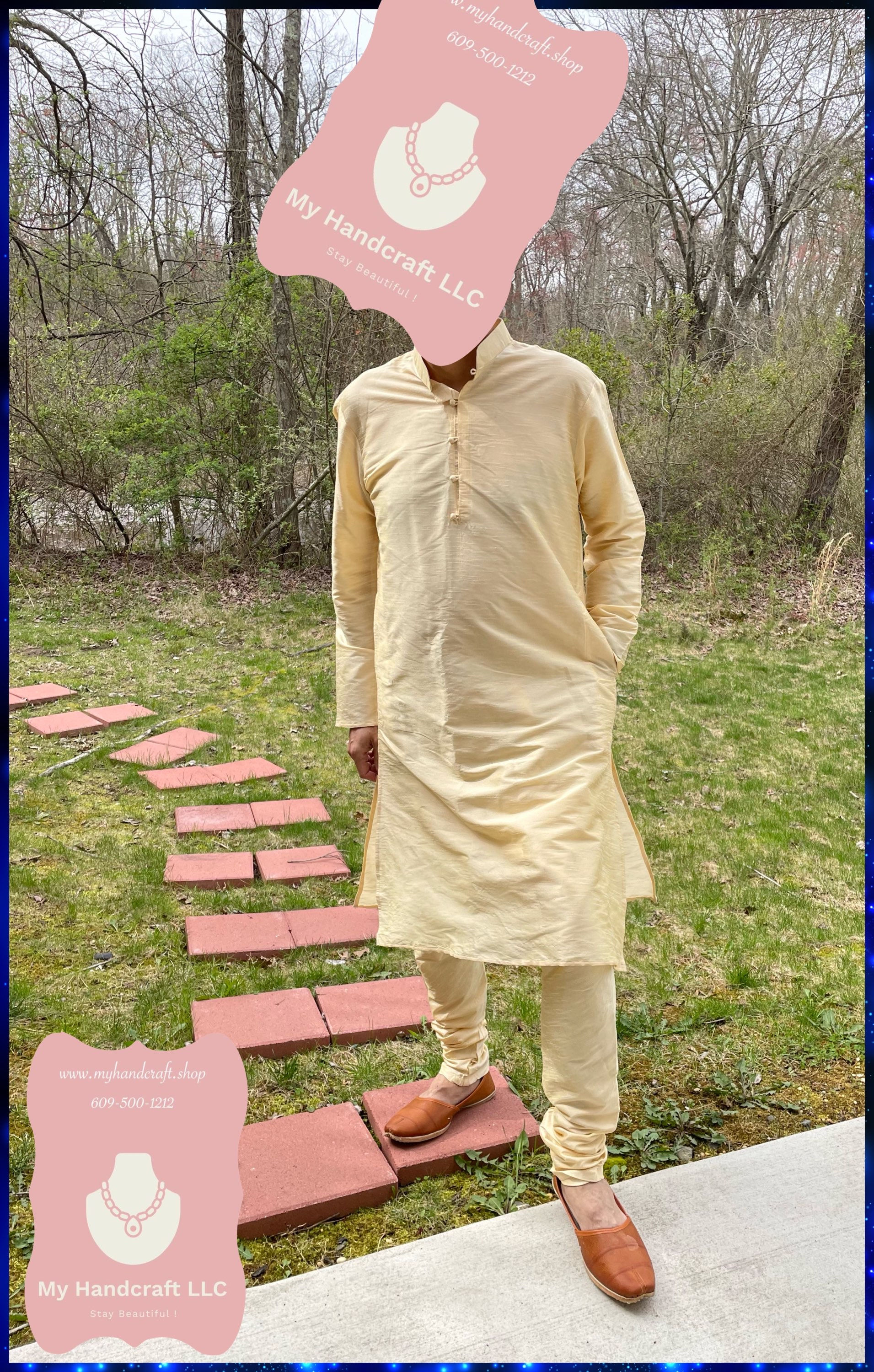 Menswear - Jalsa, Resham Kurta Pajama Set Celebration Collection 