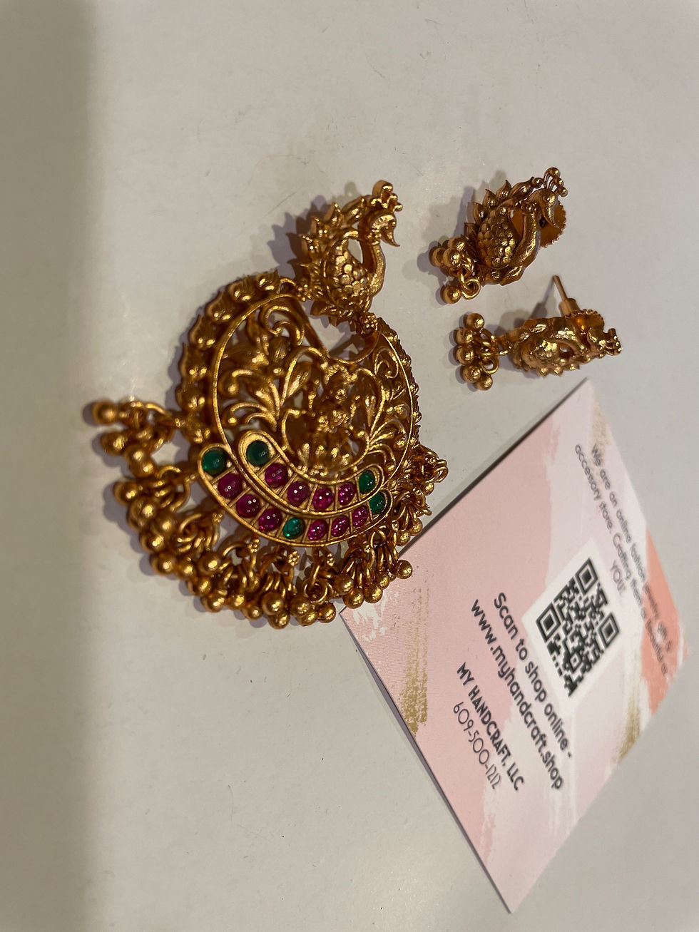 Thumbnail: Pendant Set - Tanvi Saanvi, Good Luck Collection 💎