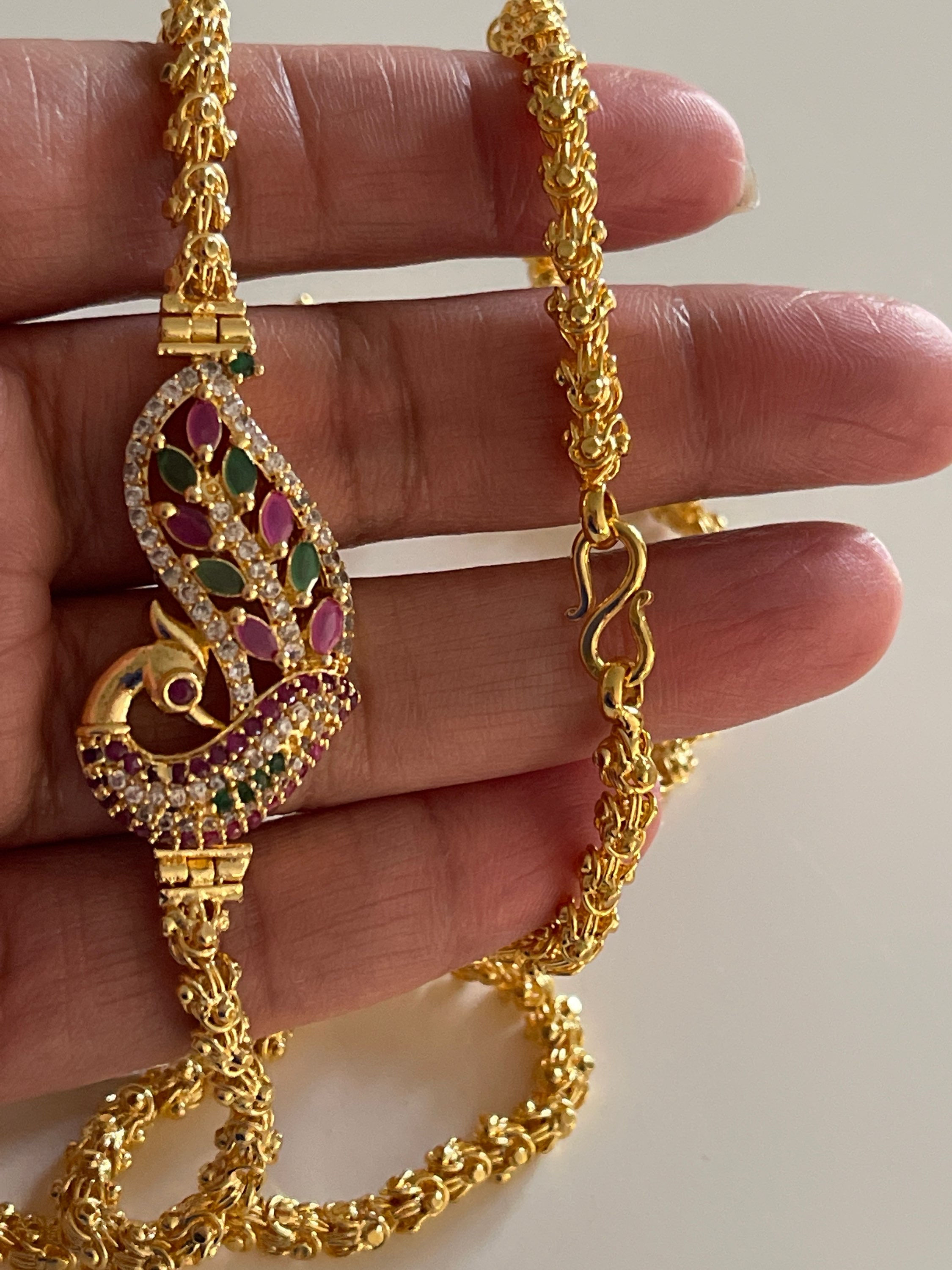 Necklace - Turvi, Superior Peacock Collection 💎