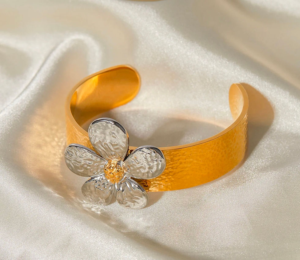 Thumbnail: Bangle - Turvi Qiyara, Superior 18K Gold Plated Collection