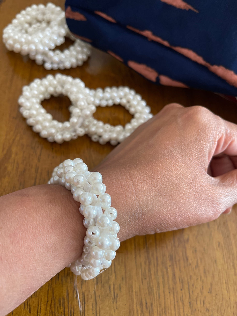 Thumbnail: Bangle - Gauri Suman, Bliss Flower Bracelet Hair Accessory Collection 