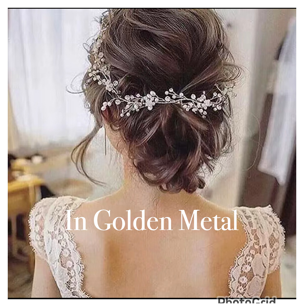 Thumbnail: Juda Band - Gauri, Bliss Hair Golden Accessory Collection 