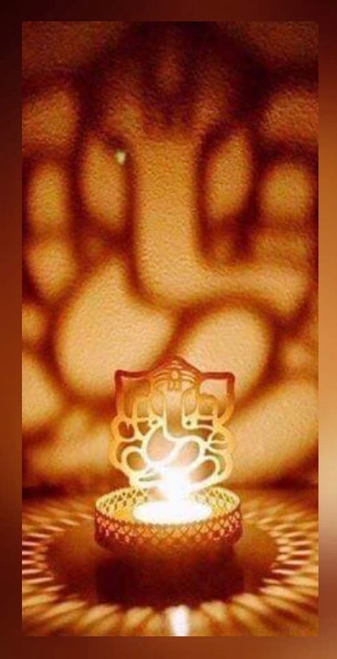 Thumbnail: Candle Diya - Ganesh, Divine Shadow Blessings Temple Collection 💎