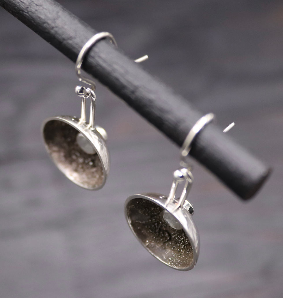 Miniature : Boucles d'oreilles - Pierre de lune
