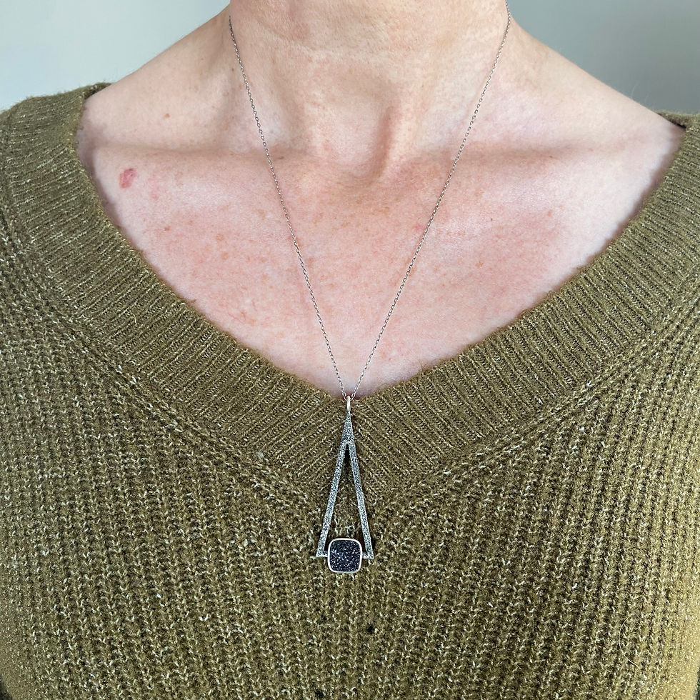 Miniature : Pendentif - Agate druse