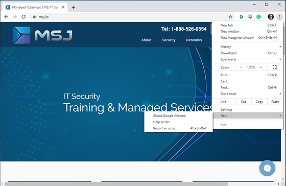 Update Google Chrome Msj