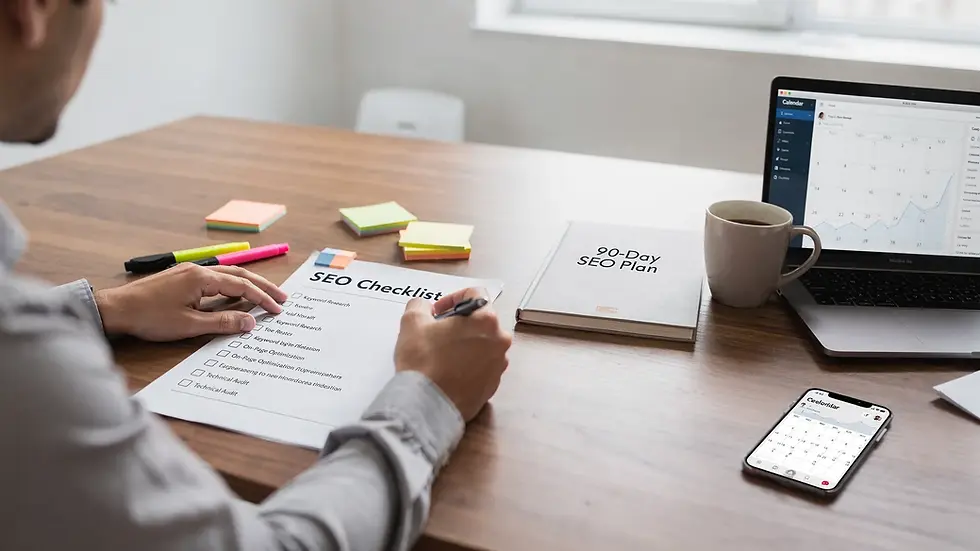 SEO Services Checklist for a First 90-Day Engagement