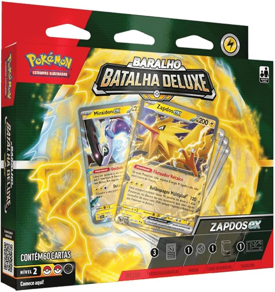 Pokémon Baralho Batalha Deluxe - Zapdos Ex
