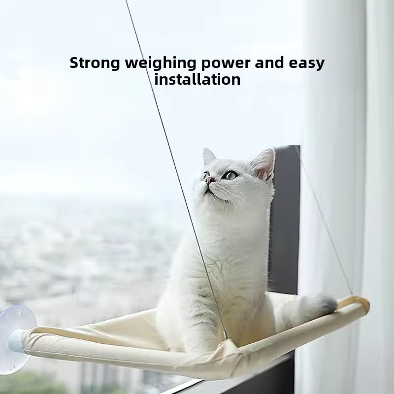 Thumbnail: Winter Cat Window Hanging Hammock Bed Suction Cup Space Saving All Seasons Easy 
