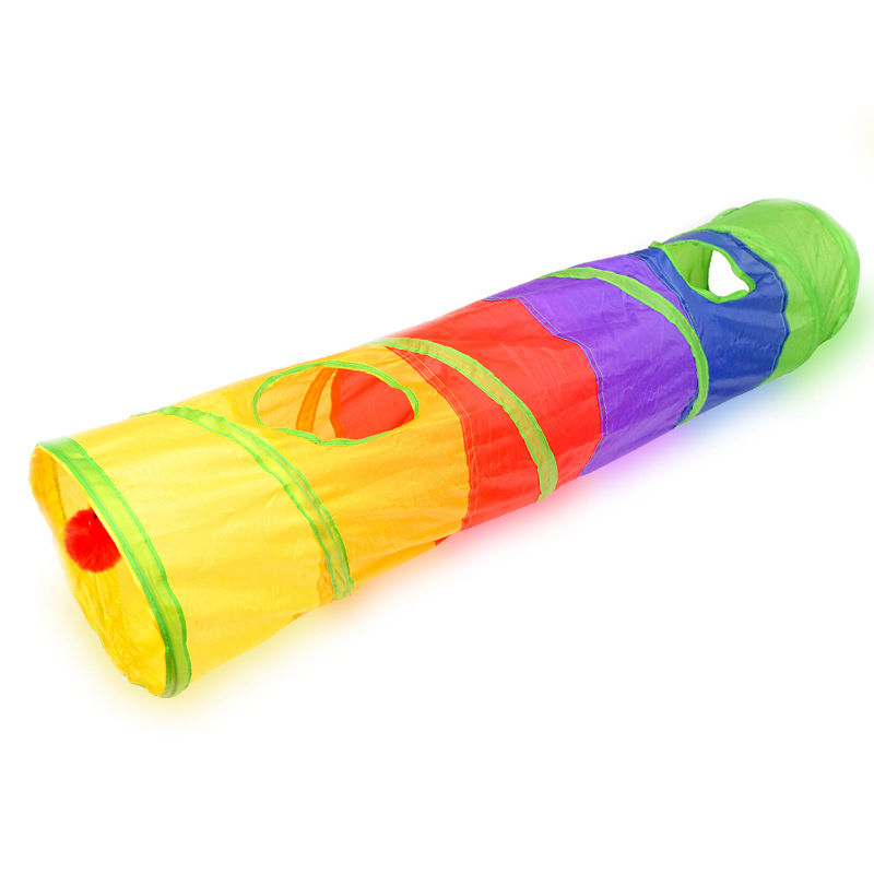 Thumbnail: Cat Tunnel Pet Tube Collapsible Play Toy Indoor Outdoor Kitty Puppy Toys for Puz