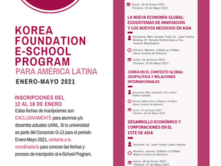 Convocatoria de selección de estudiantes de la UANL (e-School Spring 2021)