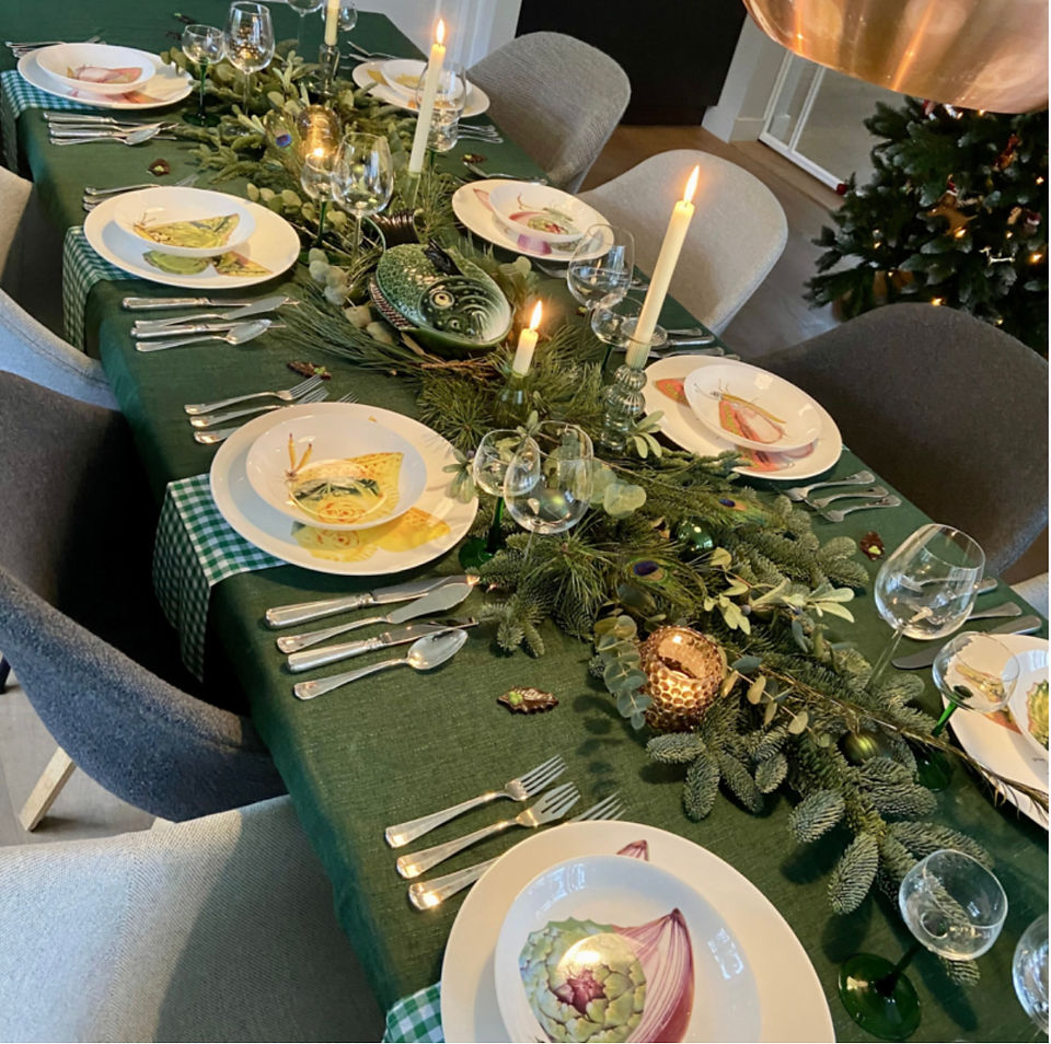 feestelijke kersttafel Bordy's