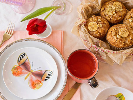 Bananen pindakaas muffins voor Pindakaas dag
