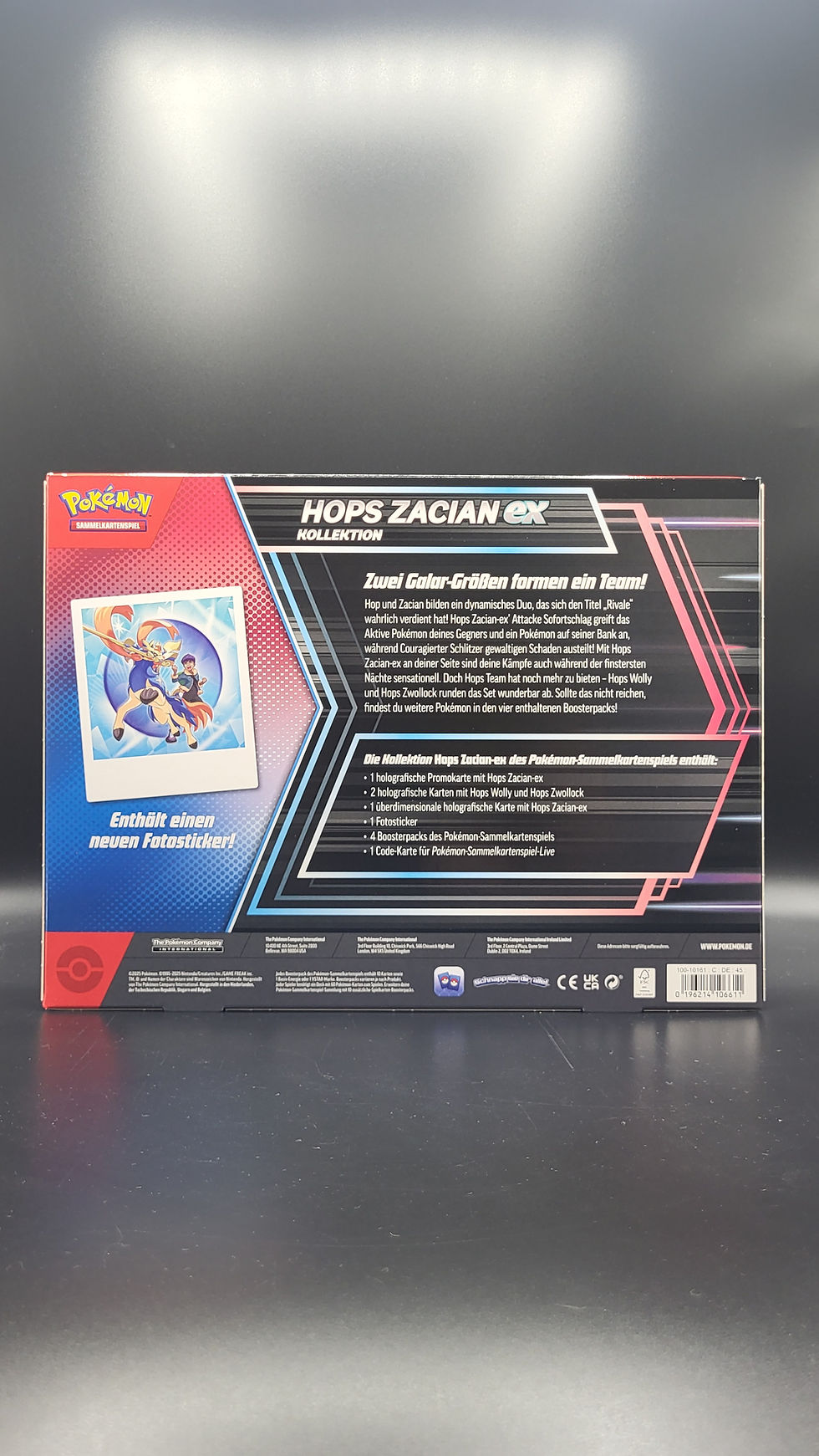 Pokémon Hops Zacian EX Kollektion Deutsch