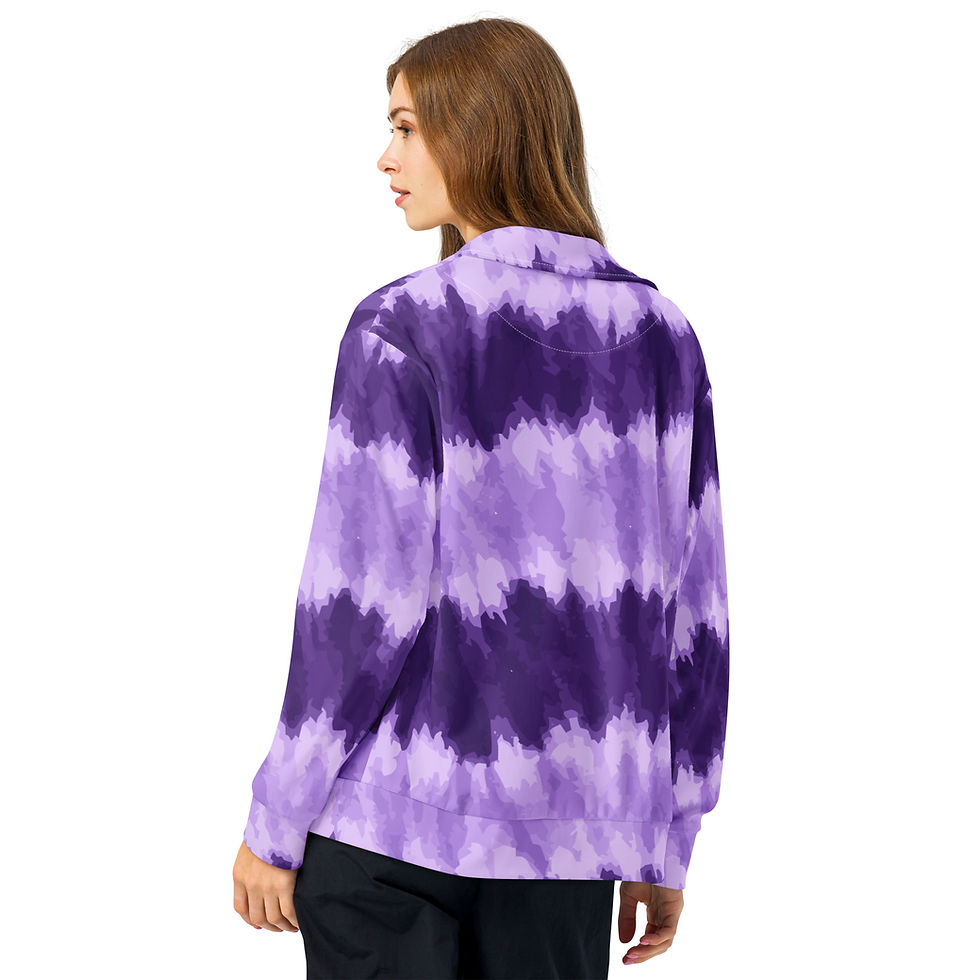Thumbnail: Purple Tye Dye Track Jacket