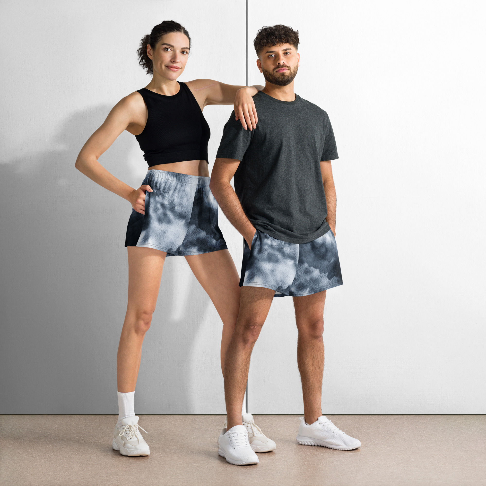 Hazy Unisex Athletic Shorts