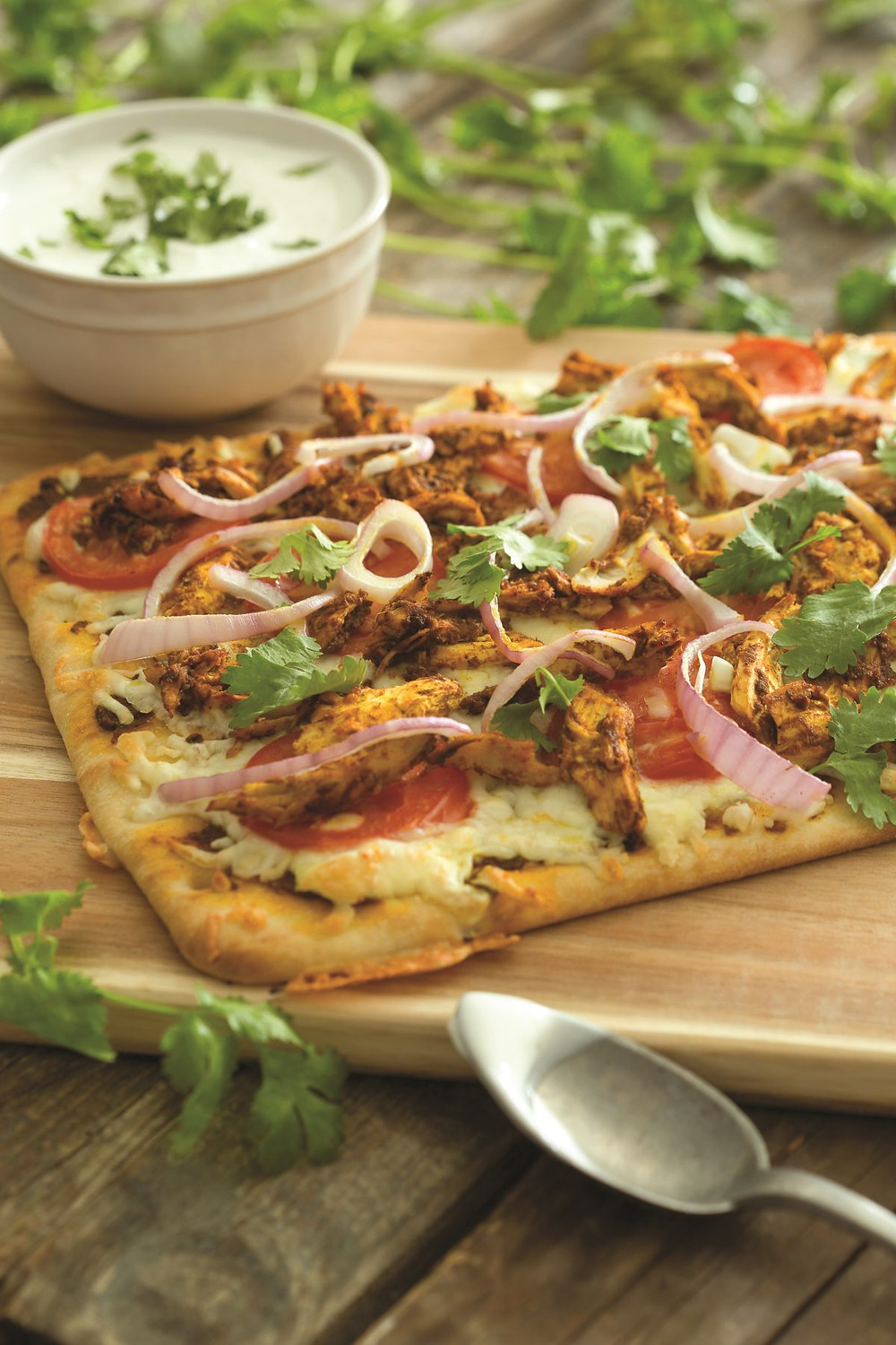 Todd English's Chicken Tikka Masala Naan Pizza