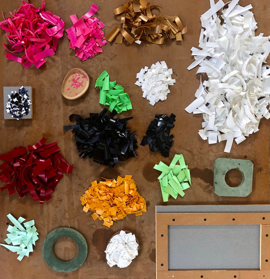shredded plastic