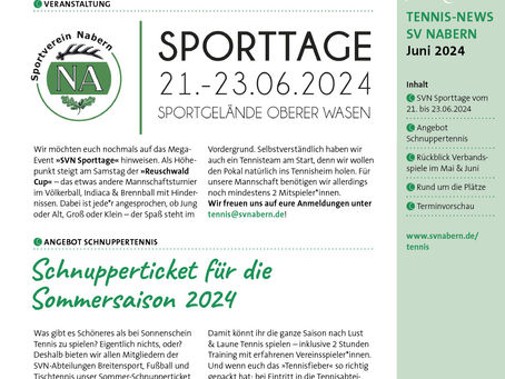 Tennis-News Juni 2024