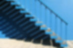 Escalera azul