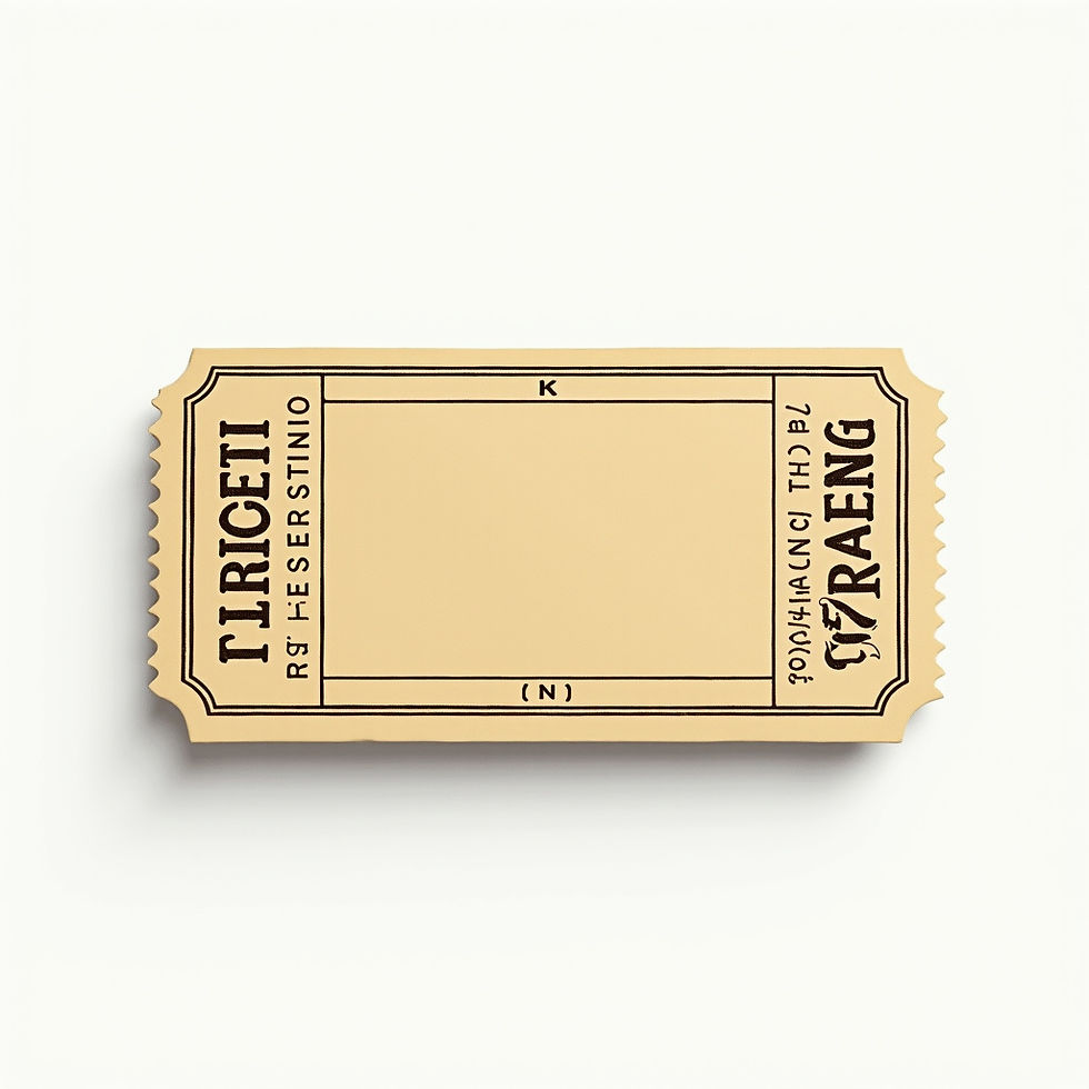 Vintage Ticket Stub