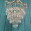 Thumbnail: Early 20th century spike chandelier with swags to the top 12"