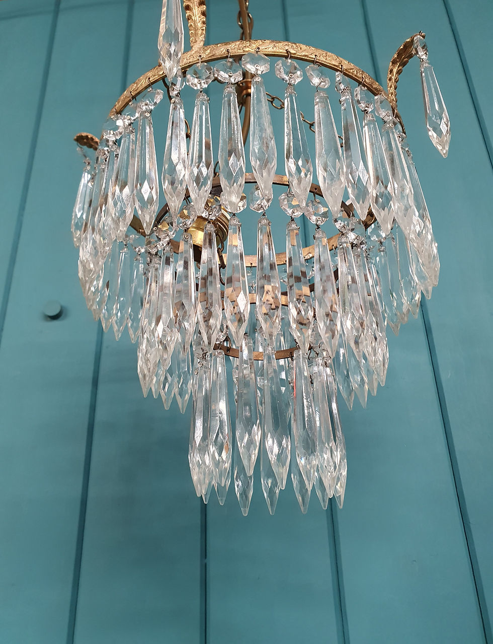 Thumbnail: Antiques spike chandelier 11"
