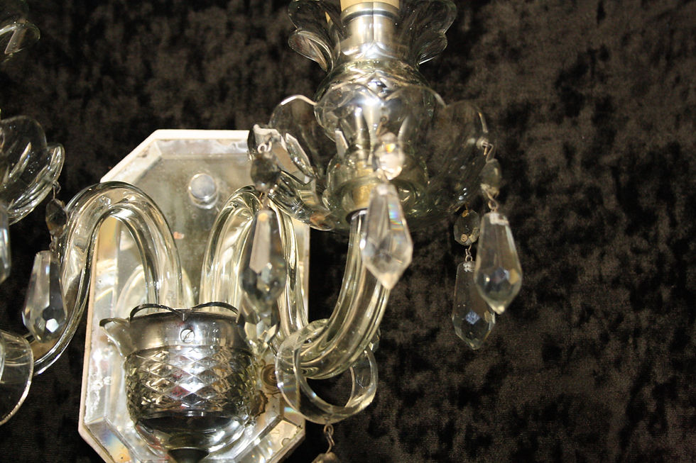 Thumbnail: Early 20th century crystal wall bracket