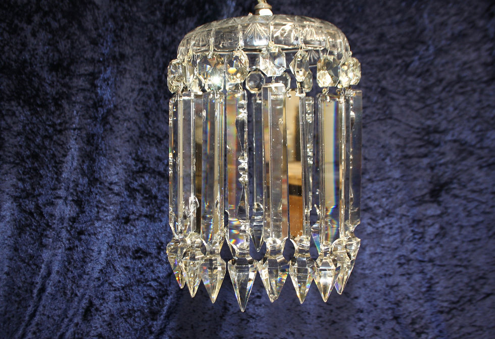 Thumbnail: Early 20th century lustre chandelier 7"