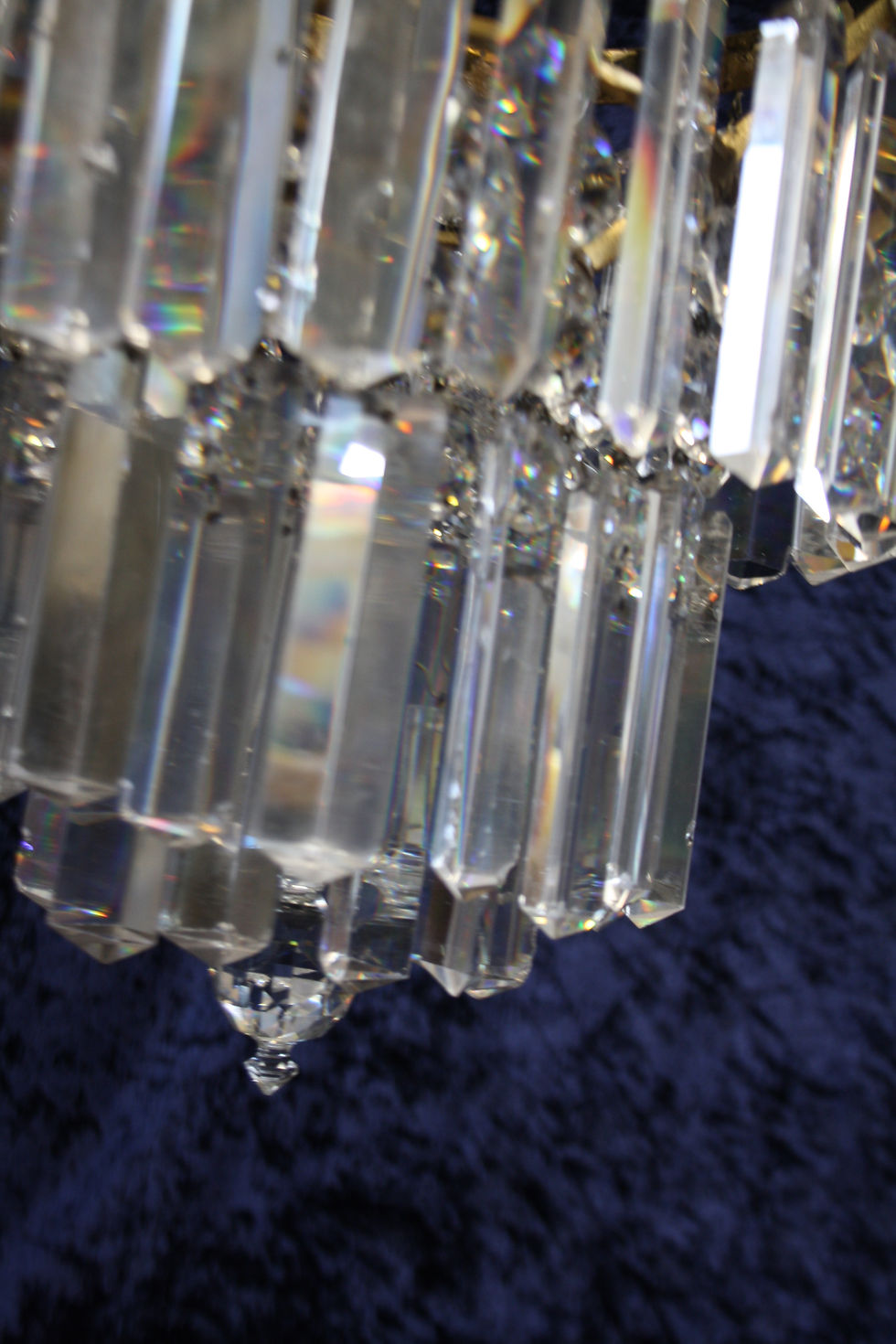 Thumbnail: Early 20th century prism chandelier 9"
