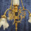 Thumbnail: French Victorian-style (19/20th Century) bronze black and gilt chandelier