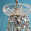 Thumbnail: Chandelier with prisms to the top and lusters beneath 9"